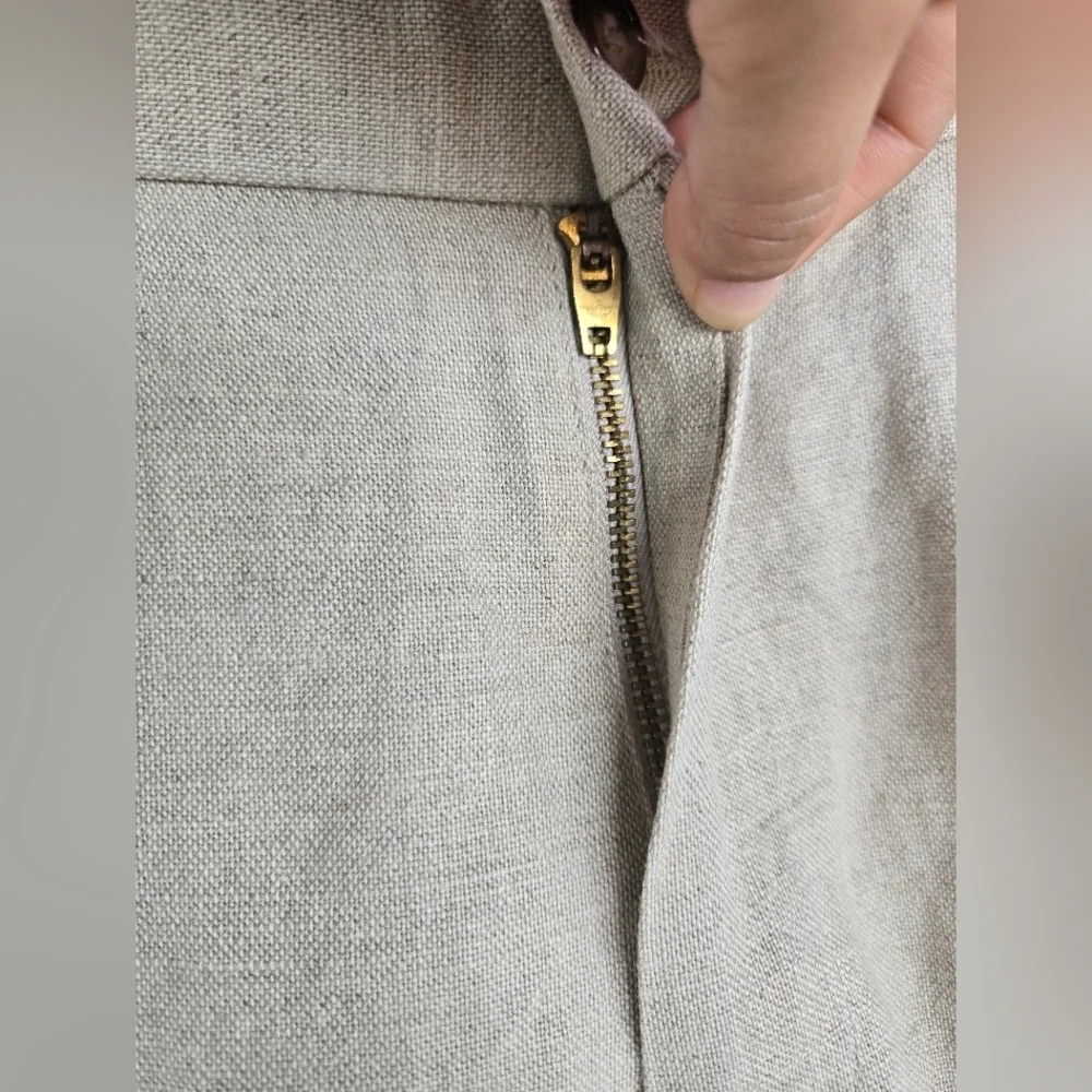 NWOT Dockers Premium Pants Mens W36x L30 Beige Linen Blend.